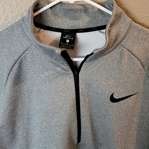 Nike dri fit grey quarter zip pullover XL